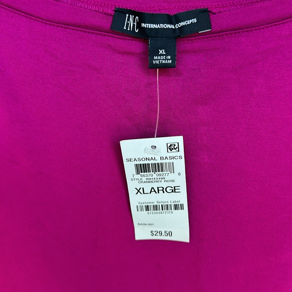 Rich magenta short sleeve shirt - Picture 3 of 4